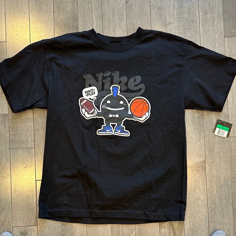 Nike Black Tee with Sports Graphic